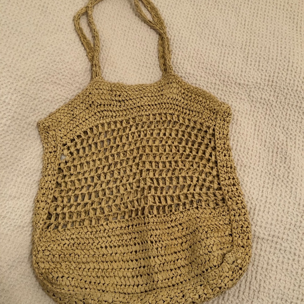 Woven beach bag